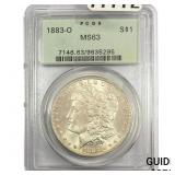 1883-O Morgan Silver Dollar PCGS MS63