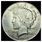 1934 Silver Peace Dollar CLOSELY UNCIRCULATED