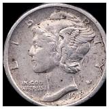 1918-S Silver Mercury Dime CLOSELY  UNCIRCULATED