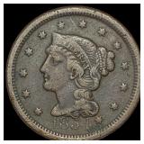 1854 Braided Hair Large Cent CHOICE AU