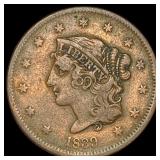 1839 Braided Hair Large Cent LIGHTLY  CIRCULATED