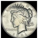 1921 Silver Peace Dollar CLOSELY UNCIRCULATED