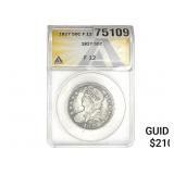 1827 Capped Bust Half Dollar ANACS F12