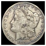 1893-CC Silver Morgan Dollar LIGHTLY  CIRCULATED