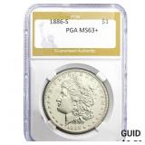 1886-S Morgan Silver Dollar PGA MS63+