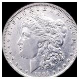 1891-O Silver Morgan Dollar CLOSELY  UNCIRCULATED