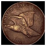 1857 Flying Eagle Cent NEARLY UNCIRCULATED