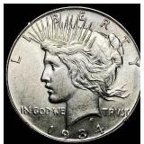 1934 Silver Peace Dollar UNCIRCULATED