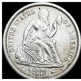 1874 Seated Liberty Dime CLOSELY UNCIRCULATED