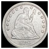 1876-CC Silver Quarter Dollar CLOSELY  UNCIRCULAT