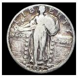 1927-S Silver Standing Liberty Quarter  LIGHTLY C