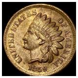 1859 Copper-Nickel Indian Head Cent CHOICE AU