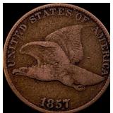 1857 Flying Eagle Cent LIGHTLY CIRCULATED