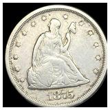 1875-S Silver Twenty Cents LIGHTLY CIRCULATED