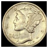 1918 Silver Mercury Dime CLOSELY UNCIRCULATED