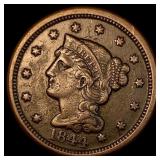 1844 Braided Hair Large Cent CHOICE AU