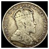 1909 Canada Silver 25 Cents LIGHTLY  CIRCULATED