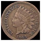 1863 Indian Head Cent CHOICE AU