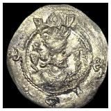 Sasanian Kavadh 499-532 Silver Drachm CLOSELY UNC