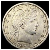 1898-S Silver Barber Quarter UNCIRCULATED