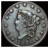 1818 Coronet Head Large Cent LIGHTLY CIRCULATED