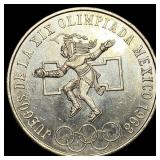 1968 Mexico Silver 25 Pesos UNCIRCULATED