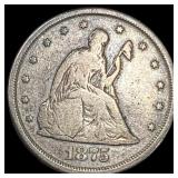 1875-CC Silver Twenty Cents LIGHTLY  CIRCULATED