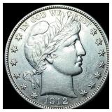 1912-D Silver Barber Half Dollar CLOSELY  UNCIRCU