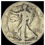 1921-S Walking Liberty Half Dollar NICELY CIRCULA