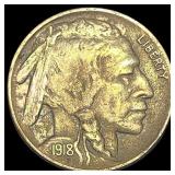 1918-D Buffalo Nickel CLOSELY UNCIRCULATED