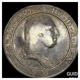 1805 Italian States, Naples Silver 120 Grana NEARL