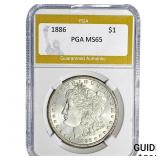 1886 Morgan Silver Dollar PGA MS65