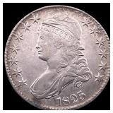 1825 Capped Bust Half Dollar CLOSELY  UNCIRCULATE