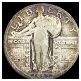 1927-S Silver Standing Liberty Quarter  LIGHTLY C