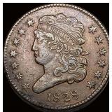 1828 Classic Head Half Cent NEARLY  UNCIRCULATED