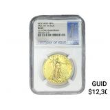 2015 1oz $50 Gold Eagle NGC MS70