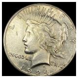 1924-S Silver Peace Dollar NICELY CIRCULATED