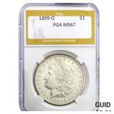 1899-O Morgan Silver Dollar PGA MS67