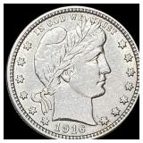 1916-D Silver Barber Quarter ABOUT  UNCIRCULATED