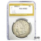 1902-S Morgan Silver Dollar PGA MS62