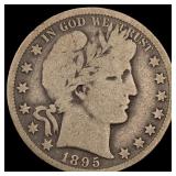1895-O Silver Barber Half Dollar NICELY  CIRCULAT