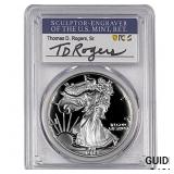 1989-S Silver Eagle PCGS PR70 DCAM Thomas D Rogers