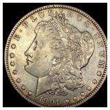 1901 Silver Morgan Dollar NEARLY UNCIRCULATED