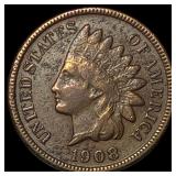 1908-S Indian Head Cent NEARLY UNCIRCULATED