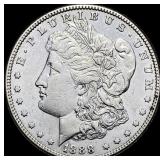 1888-S Silver Morgan Dollar CHOICE AU