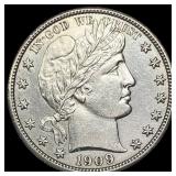 1909 Barber Half Dollar UNCIRCULATED