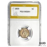 1859 Indian Head Cent PGA MS64+