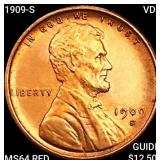 1909-S VDB Wheat Cent CHOICE BU RD
