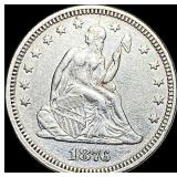 1876 Seated Liberty Quarter Dollar CLOSELY  UNCIR