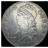 1808 Capped Bust Half Dollar NEARLY  UNCIRCULATED